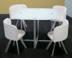 Conjunto Teca (mesa + 4 sillas)