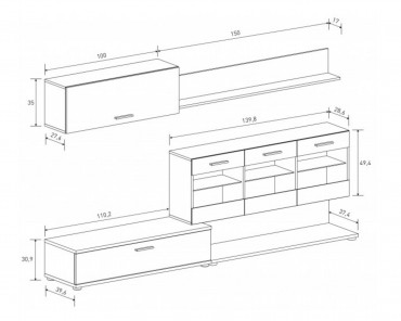 Composición salón ZAFIRO