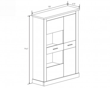 Vitrina baja Chellen