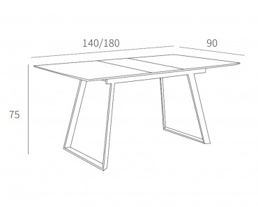 Mesa de comedor extensible ELISA