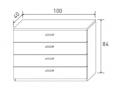 Cómoda MONIKA cam/gra