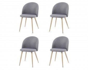 Silla Atlanta gris (Pack de 4 sillas)