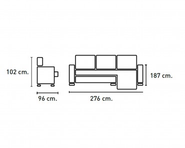 Chaise longue Menfis relax motorizado