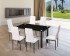 Conjunto EMI blanco (mesa + 6 sillas)