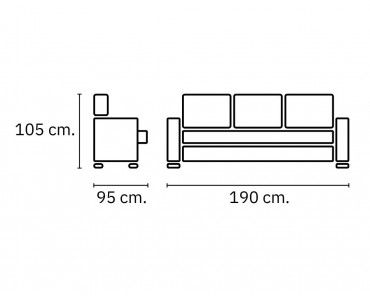 Sofá Koke 3 plazas