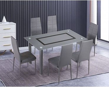 Conjunto Axiss (mesa + 6 sillas)