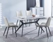 Conjunto Calista + Calista beige (mesa + 4 sillas)