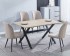 Conjunto Royce + Rory beige (mesa + 4 sillas)