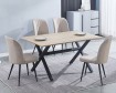 Conjunto Royce + Rory beige (mesa + 4 sillas)