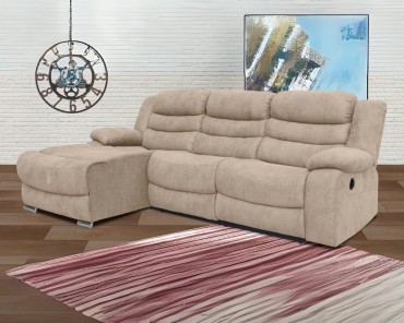 Chaise longue Luxor beige (1 relax eléctrico)