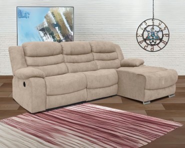 Chaise longue Luxor beige (1 relax eléctrico)