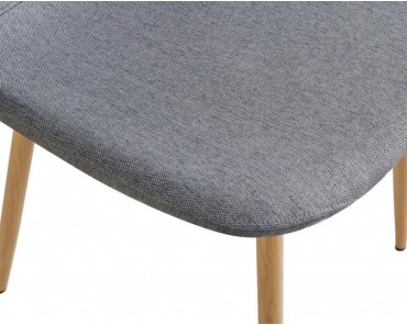 Silla James gris aserrada C423-GASR (4 unidades)