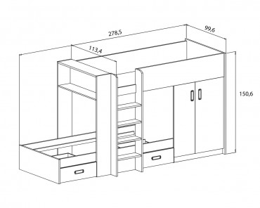 Cama tren Donald
