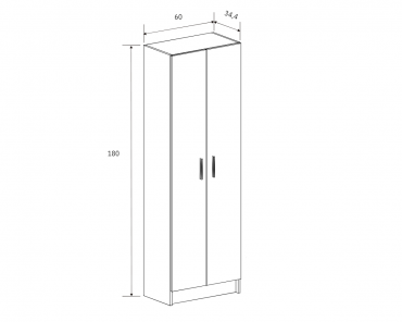 Mueble auxiliar Elba 2P