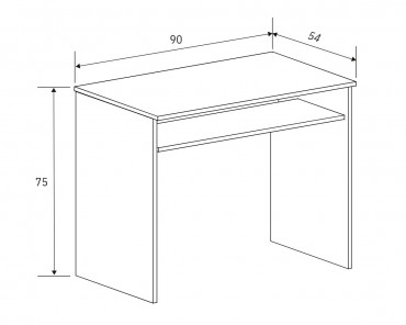 Mesa de estudio Elba con Estante