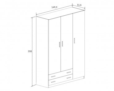 Armario Elba (3 puertas)