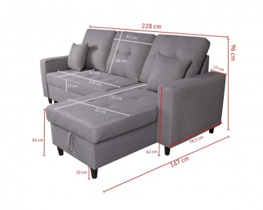 Chaise longue cama Norman