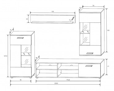 Composición de salón Antígona REF-01A