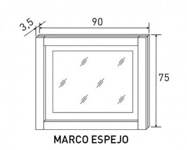 Marco espejo Lara 01C