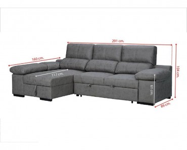 Chaise longue cama Huesca PDR