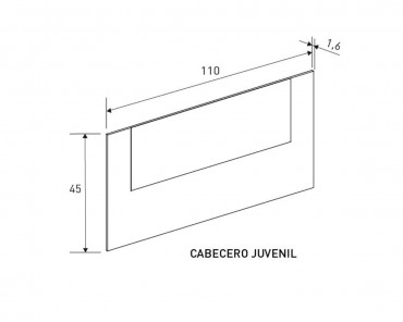Cabecero juvenil Aura