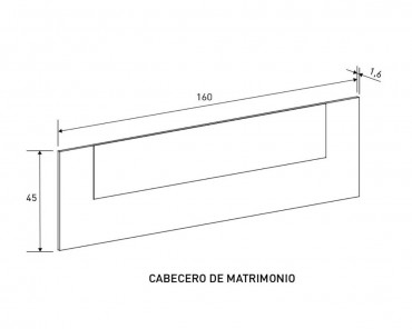 Cabecero matrimonio Aura