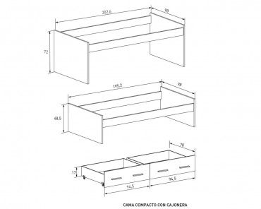 Cama compacto Aura