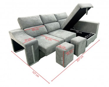Chaise longue Lucas BEI