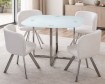Conjunto Teca (mesa + 4 sillas)