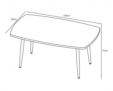 Mesa comedor fija Hudson